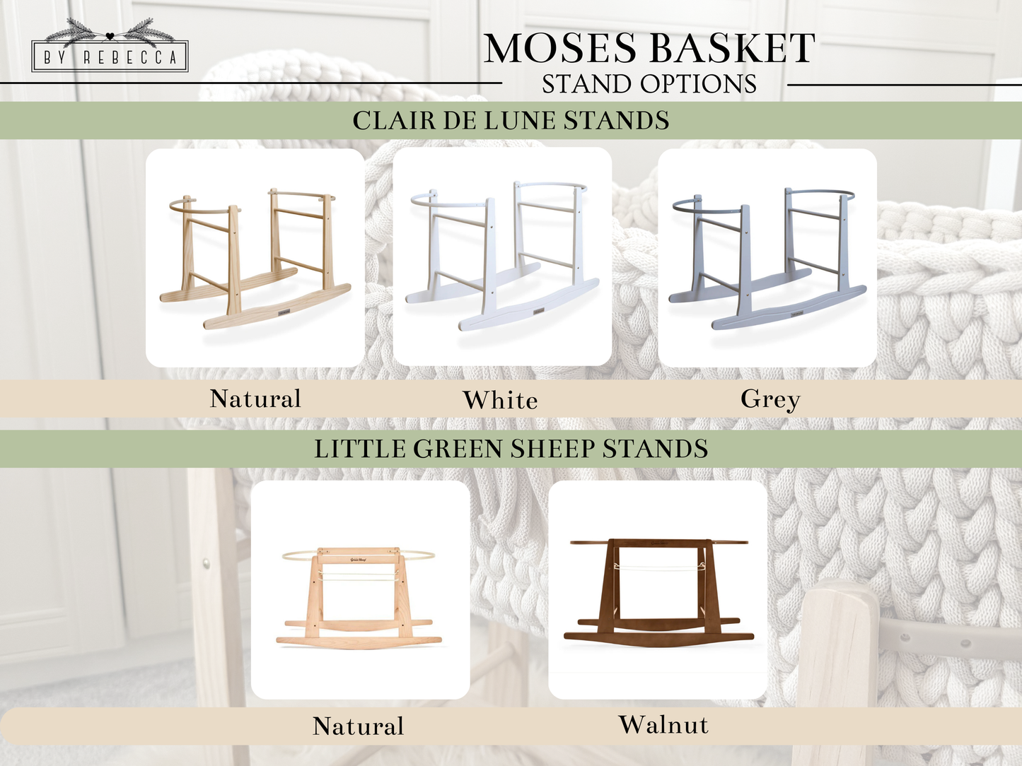 Hooded Crochet Moses Basket