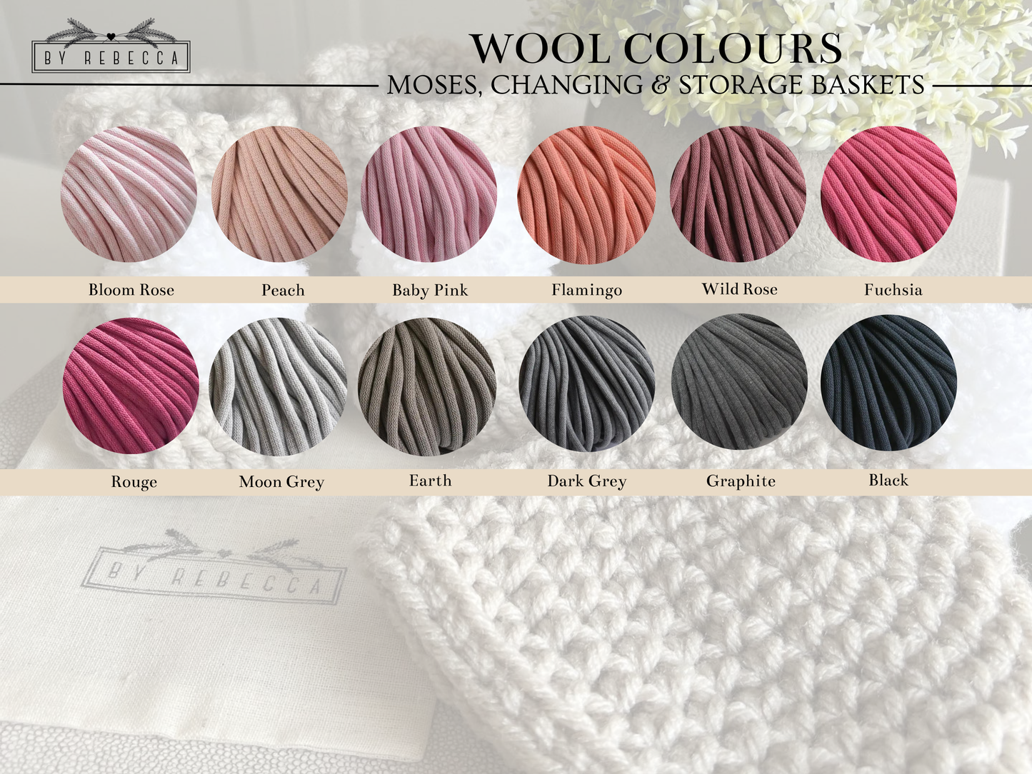 Hooded Crochet Moses Basket