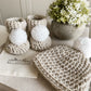 Booties & Hat Pom Pom Set