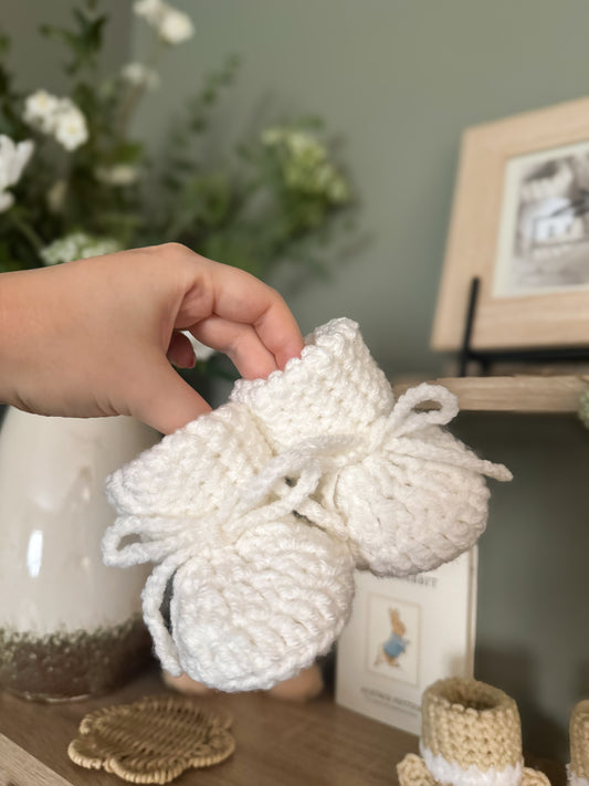 Bow Baby Booties