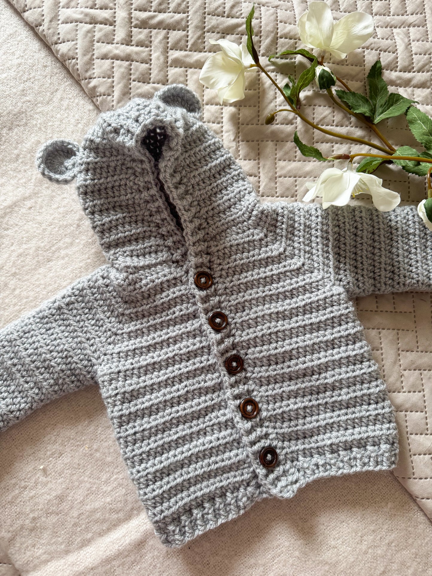 Hooded Bear Cardigan