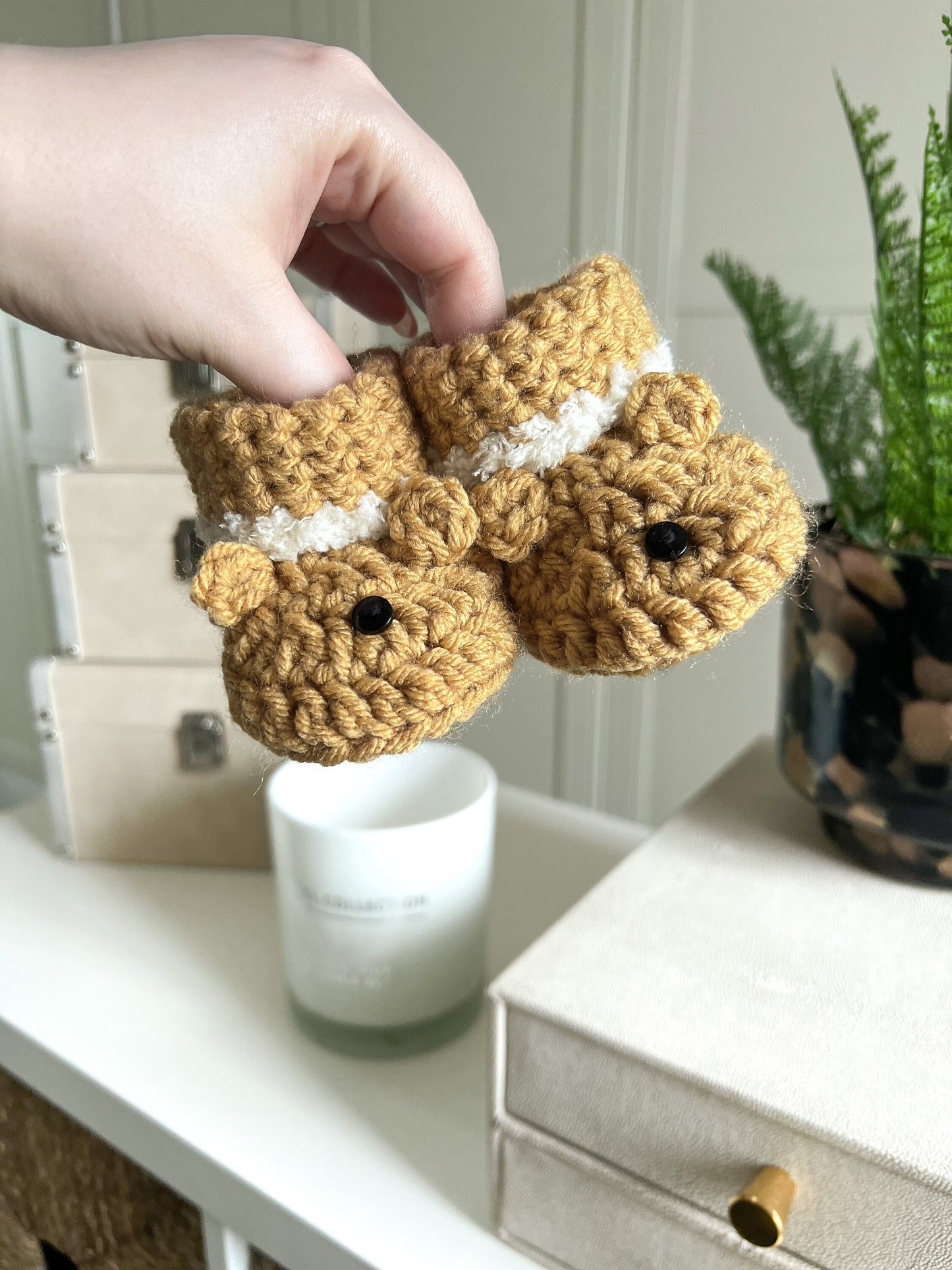 Bear Booties & Hat Baby Bundle