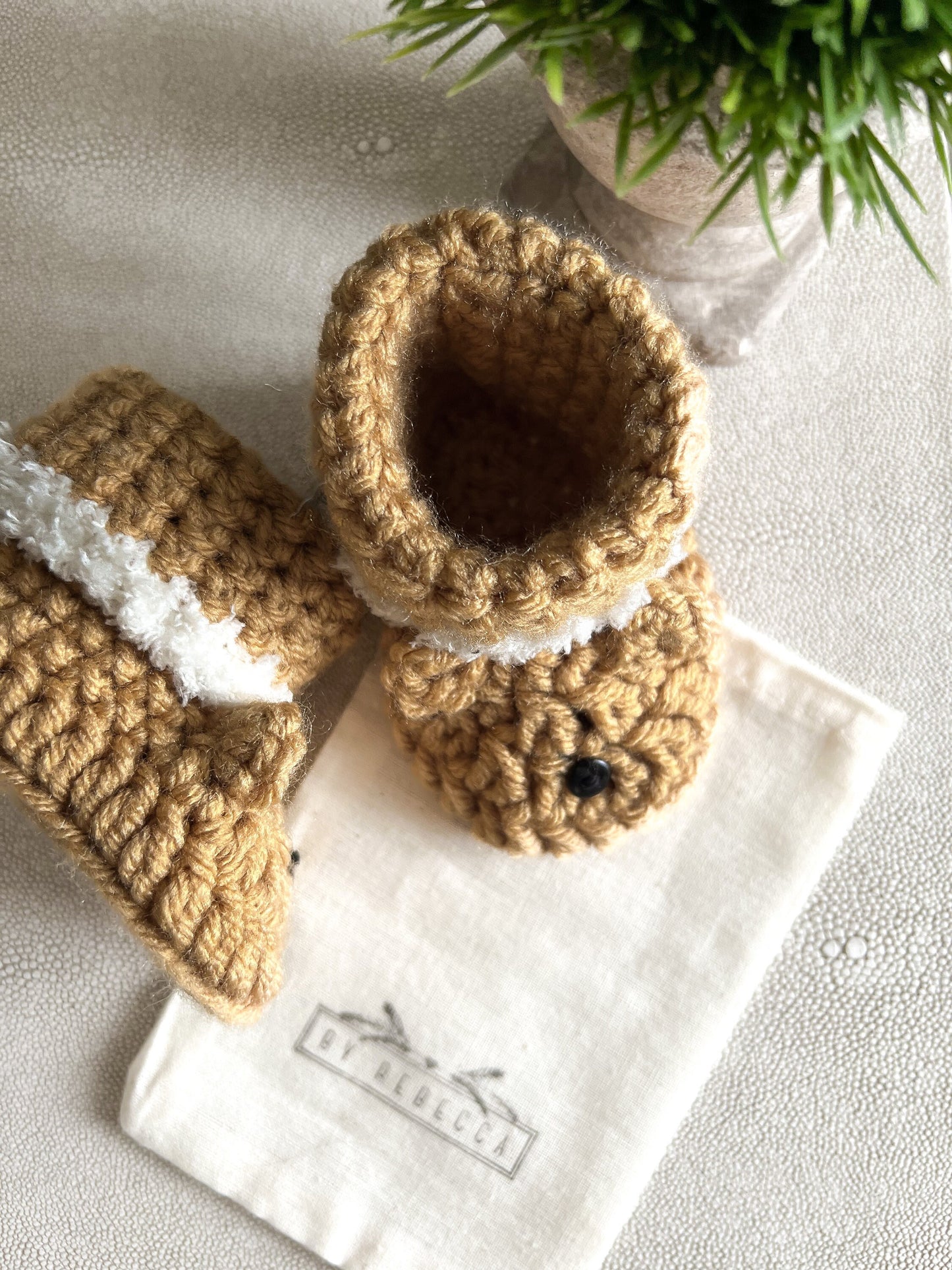 Bear Booties & Hat Baby Bundle