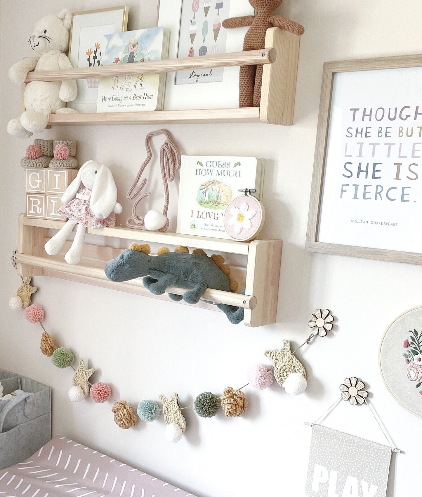 Bunny & Rose Themed Bunting